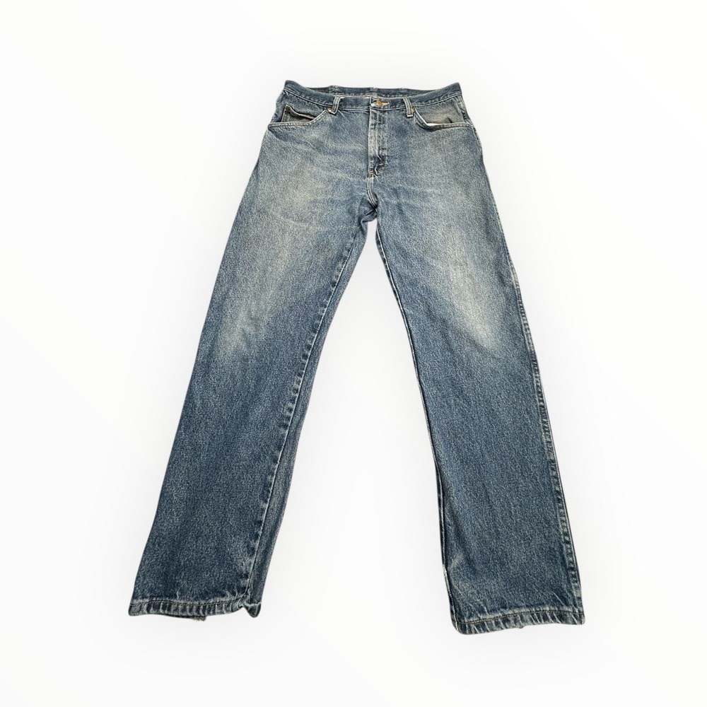 Wrangler Mens Regular Fit Medium Wash‎ Denim Jeans Blue 96501MR 36x30